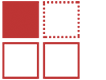 Stacked 2x2 squares